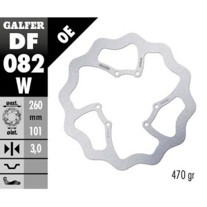 Brake disk Galfer Wave Honda CRF 250 R 15-19 front-DF082W | RiMotoShop