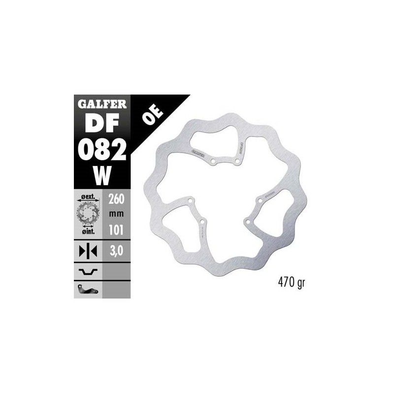 Brake disk Galfer Wave Honda CRF 450 R 15-19 front-DF082W | RiMotoShop