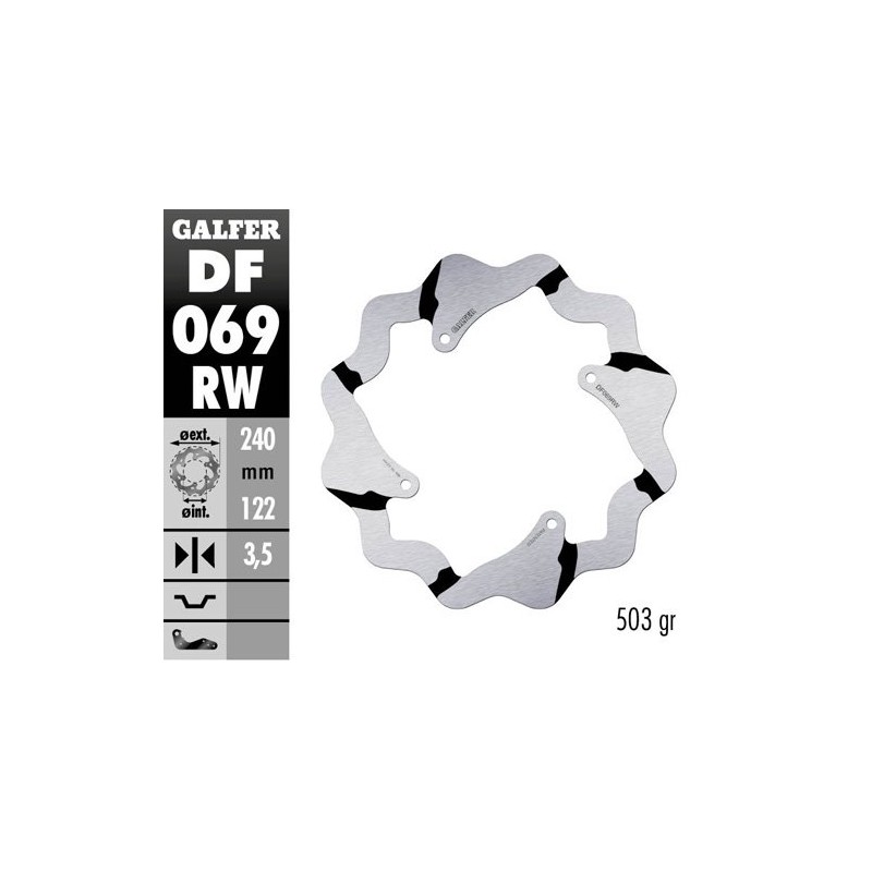 Brake disk Galfer Race Honda CR 125 02-07 rear-DF069RW | RiMotoShop