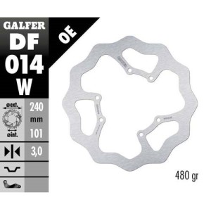 Brake disk Galfer Wave Honda CR 250 95-07 front-DF014W | RiMotoShop