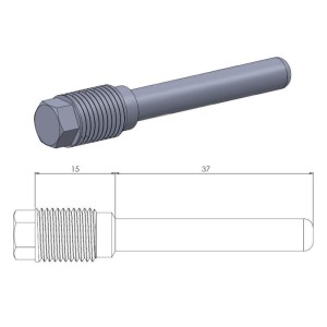 Perno ferma pastiglie anteriore HONDA CRF 250 R (4 – ) 04-18-1702-0368|RiMotoShop