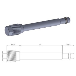 Rear brake pad pin HONDA CRF 450 R (2 – ) 02-18-1702-0372 | RiMotoShop