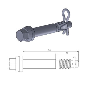 Front pad retaining pin HUSQVARNA (per pinza COD. ART. 