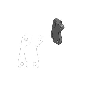 Brake caliper spacer street KTM 200 XC-W 98-99 for 320 mm motards-1704-0353 | RiMotoShop