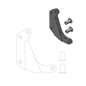 Brake caliper spacer racing HUSQVARNA 610 SM-R 02-09 for 320 mm motards-1704-0355 | RiMotoShop