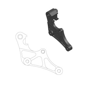 Brake caliper spacer street YAMAHA YZF 450 FX 16-17 for 320 mm motards-1704-0431 | RiMotoShop
