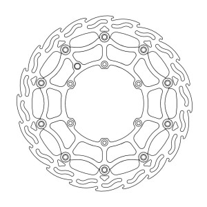 Front brake disc street HUSQVARNA 350 FX brake caliper Brembo 17 Motard for 320 mm-1710-1190 | RiMotoShop
