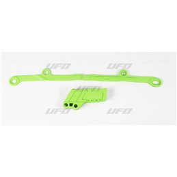 Kit cruna catena & Fascia forcellone verde KAWASAKI KX 250 F 04-05 