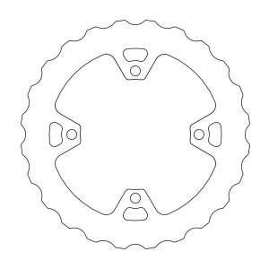 Rear brake disc nitro KAWASAKI KX450F 06-18-1711-1011 | RiMotoShop