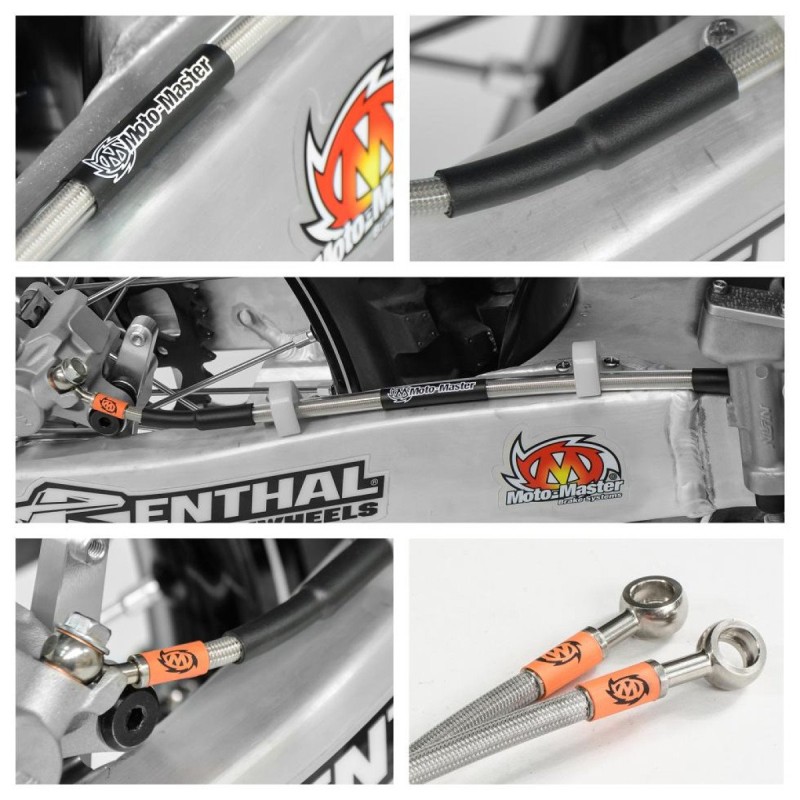 Brake hose in braid rear oem KTM 525 XCF-W 2003-1741-4445 | RiMotoShop