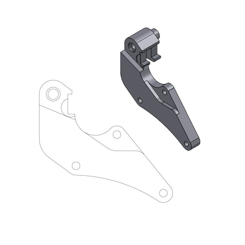 Entretoise de frein street HONDA CR 250 04-07 pour motards de 320 mm-1742-0336-RiMotoShop
