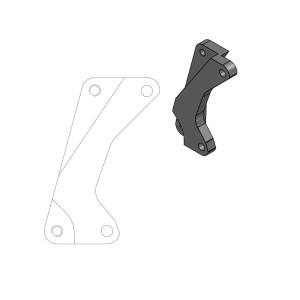 Distanziale pinza freno street SUZUKI RM-Z 450 05-17 per motard