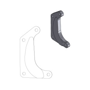 Entretoise de frein racing HONDA CR 250 04-07 pour motards de 320 mm-1742-0341-RiMotoShop