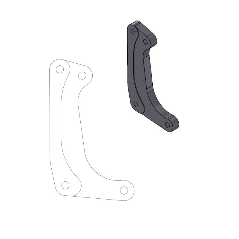 Entretoise de frein racing KAWASAKI KDX 200 95-06 pour motards de 320