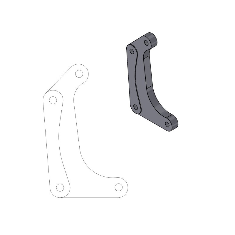 Entretoise de frein racing YAMAHA YZF 450 FX 16-17 pour motards de 320