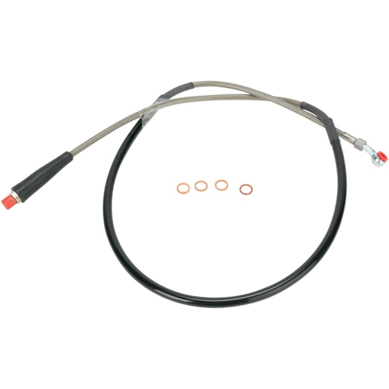 Brake hose rear steel SUZUKI RM125/250 99-03-MS01-1035 | RiMotoShop
