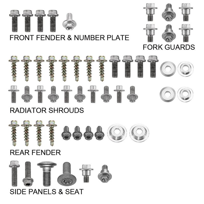 RiMoToShop|Plastic screw kit Husqvarna 250 FE 17-19-NRTeam