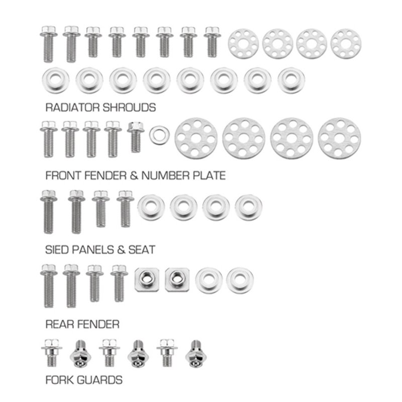 Kit vis plastique Suzuki RMZ 250 (10-18)--DS89.5401-NRTeam