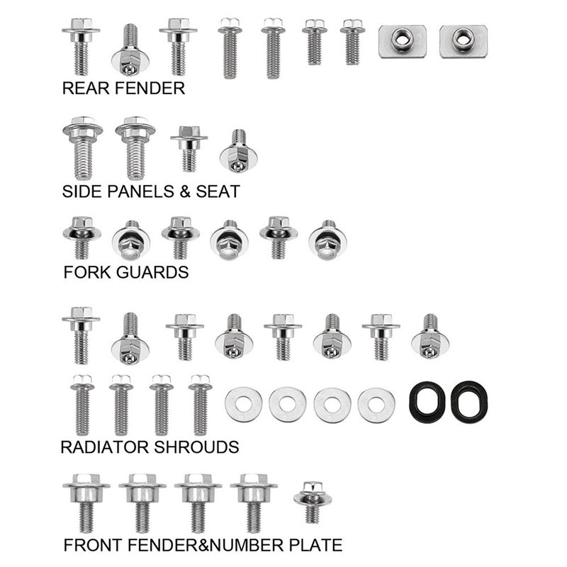 Kit viti plastiche Kawasaki KX 250 F 17-19-DS89.5302-NRTeam