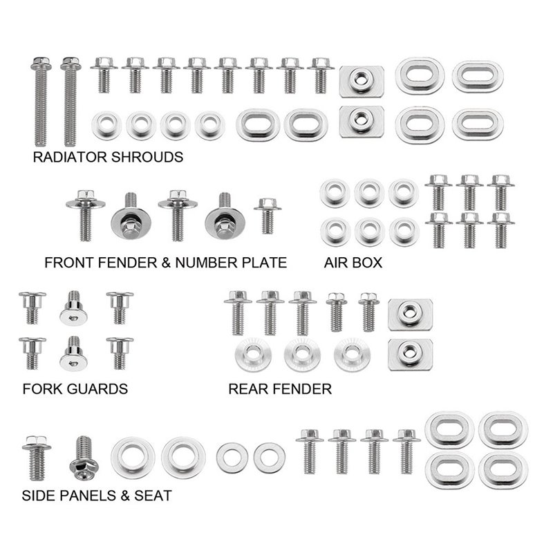 RiMoToShop|Plastic screw kit Yamaha YZ 450 F 10-13-NRTeam