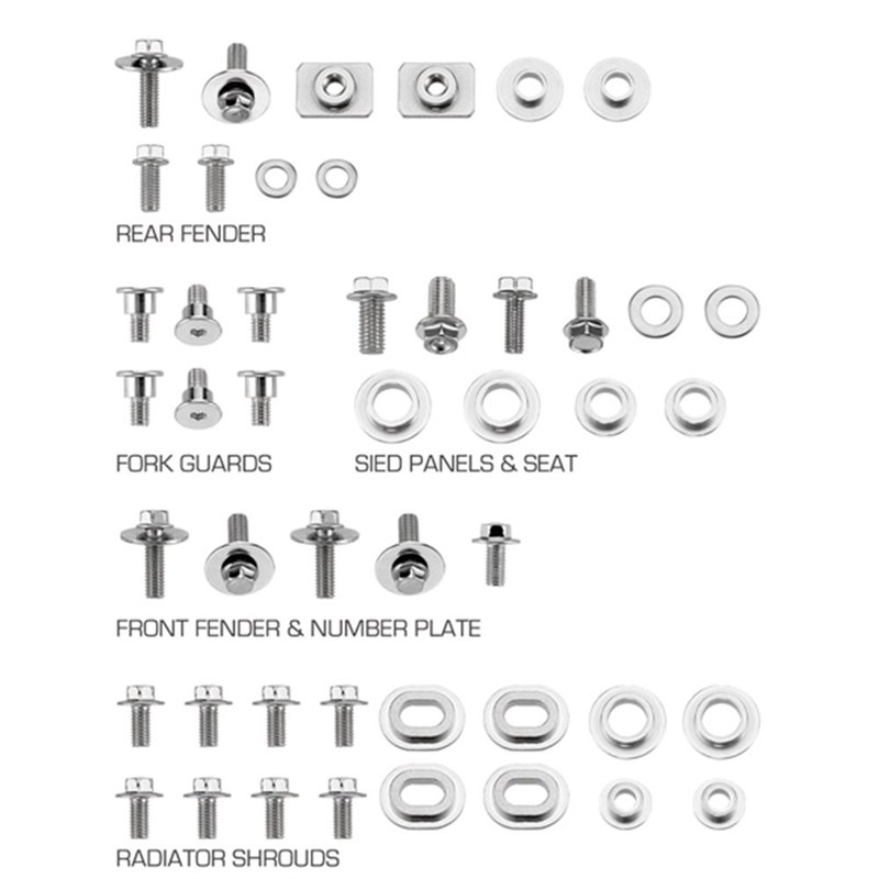 Kit viti plastiche Yamaha YZ 250 F 10-13-DS89.5202-NRTeam