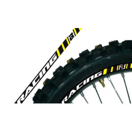 WHEEL RIM STICKERS YELLOW blackbird racing MOTOCROSS