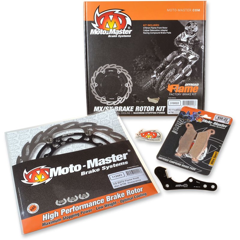 Kit disco freno flottante maggiorato 270mm KAWASAKI KX125/250 06-08