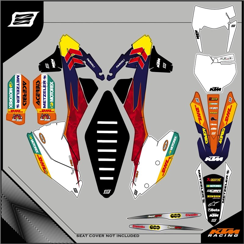 Grafiche Enduro / Adesivi per Enduro - KTM - EXC EXCF - DARK BLU - Silvio  Print