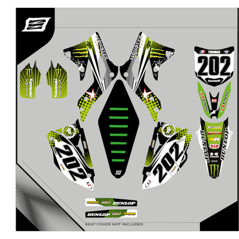 Graphiques personnalisés KAWASAKI KLX 125 Motard - enduro--GRFK-336-Rimotoshop