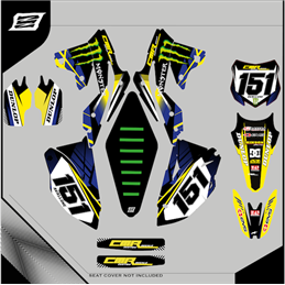 Graphiques personnalisés KAWASAKI KLX 125 Motard - enduro--GRFK-336-Rimotoshop