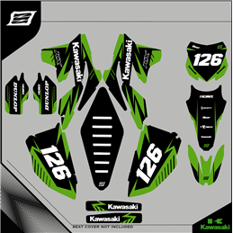 Graphiques personnalisés KAWASAKI KLX 125 Motard - enduro--GRFK-336-Rimotoshop