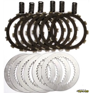 Complete clutch discs kit KAWASAKI KX 125 97-02 clutch springs included-DRC73 | RiMotoShop