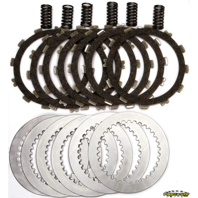 Complete clutch discs kit KAWASAKI KX 125 97-02 clutch springs included-DRC73 | RiMotoShop