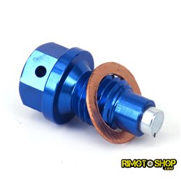 Magnetic oil drain plug Yamaha WR 250 F 2006-2018 blu-RMT-YAM01-RiMotoShop