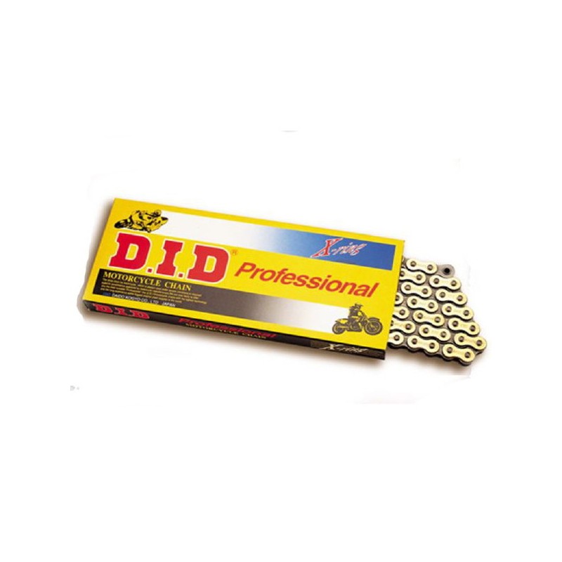 Motorcycle DID chain step 520ZVM-X colour gold with rivet joint (ZJ)-533091202 | RiMotoShop