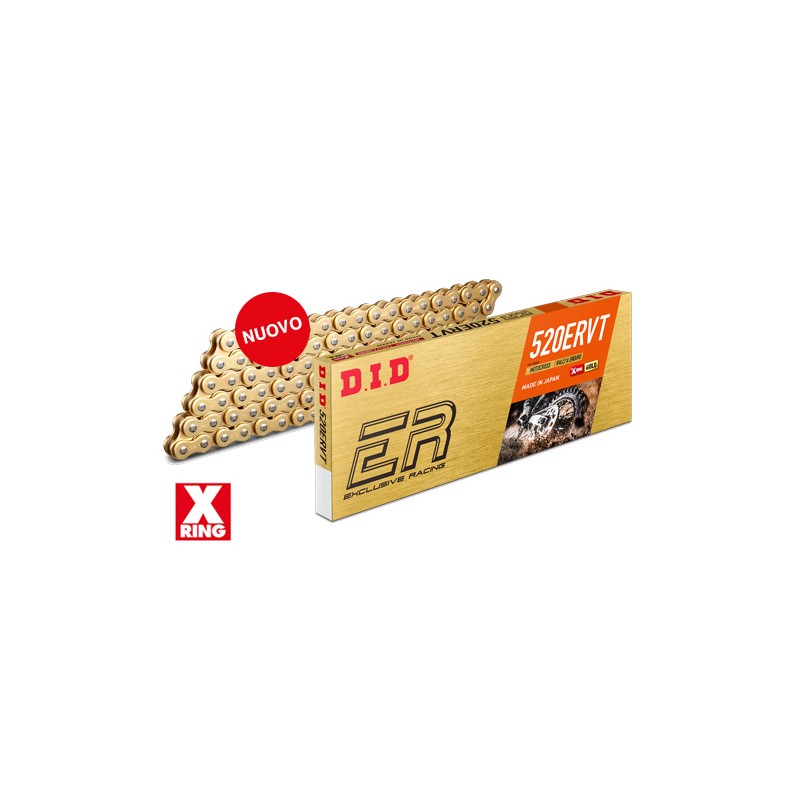 Motorcycle DID chain step 520ERVT colour gold with clip joint (FJ)-533171201 | RiMotoShop