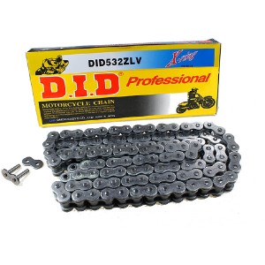 Motorcycle DID chain step 532ZLV Black with rivet joint (ZJ)-536081202 | RiMotoShop