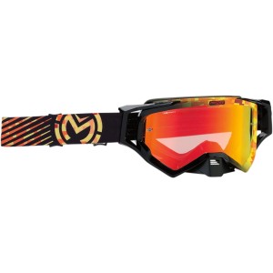 Motocross Enduro Goggles MOOSE XCRCAMO Yellow / Orange-26012342 | RiMotoShop