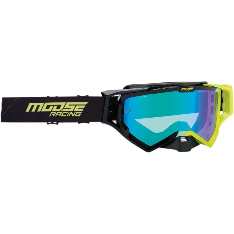 Motocross Enduro Goggles MOOSE XCRHATCH Black / HIVZ-26012345 | RiMotoShop