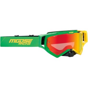 Motocross Enduro Goggles MOOSE XCRHATCH VeRossoe / Yellow-26012348 | RiMotoShop
