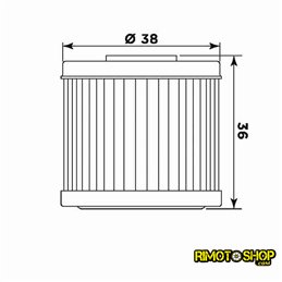 Filtro de Aceite Honda CRF 250 R 04-17 Hiflo 