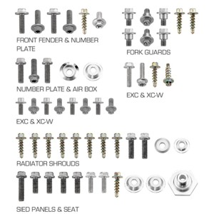 Plastic screw kit KTM 500 EXC-F 12-16-DS89.5501 | RiMotoShop