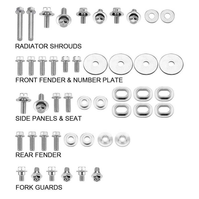 Plastic screw kit Suzuki RMZ 450 18-19-DS89.5404 | RiMotoShop