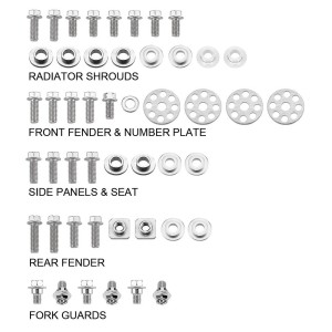 Kit de tornillos de plástico Suzuki RMZ 250 07-09