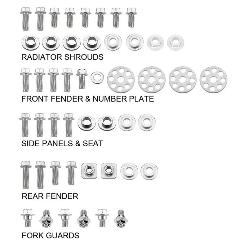 Kit de tornillos de plástico Suzuki RMZ 250 07-09