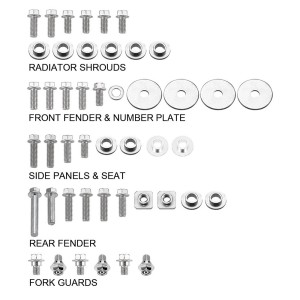 Plastic screw kit Suzuki RM 125 01-12-DS89.5402 | RiMotoShop