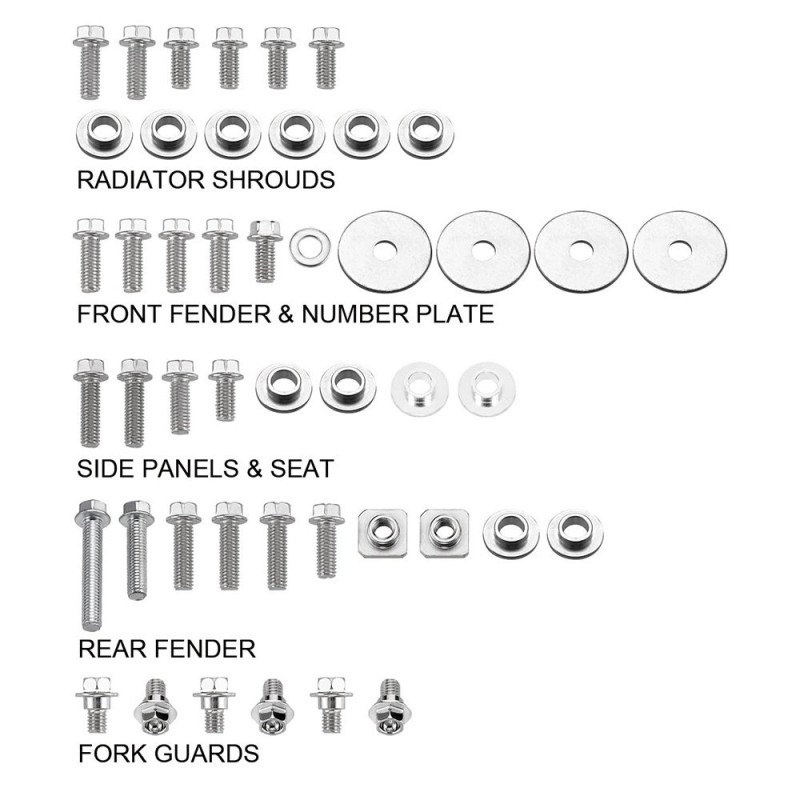 Kit plastique Suzuki RM 125 (01-12)-DS89.5402-RiMotoShop
