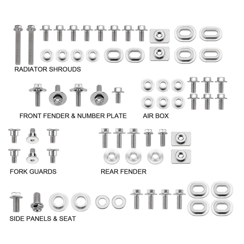 Plastic screw kit Yamaha YZ 450 F 10-13-DS89.5205 | RiMotoShop