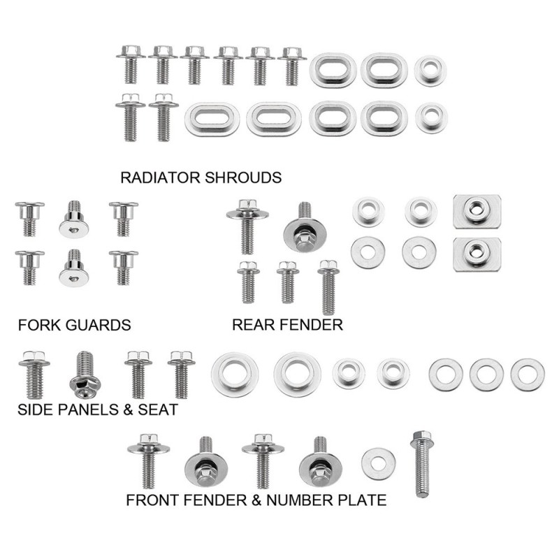 Kit de tornillos de plástico Yamaha YZ 250 F 06-09
