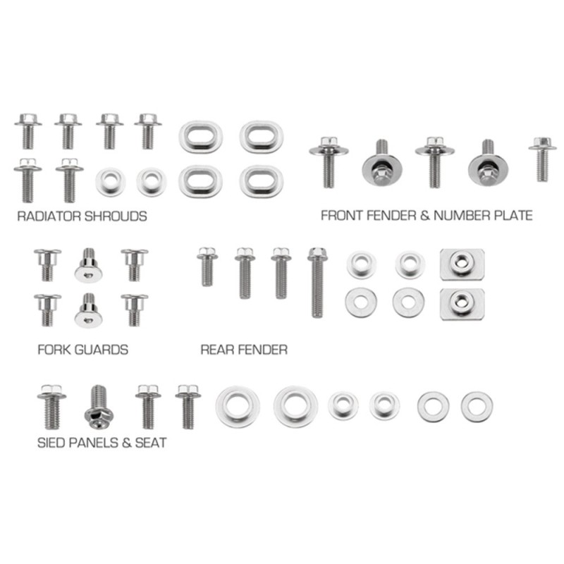 Kit de vis en plastique Yamaha YZ 125 (02-19)-DS89.5201-RiMotoShop